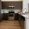 a kitchen with stainless steel appliances