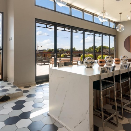 A perfect fit for the whole family a kitchen with a large window